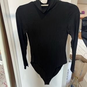 Black Turtleneck Bodysuit